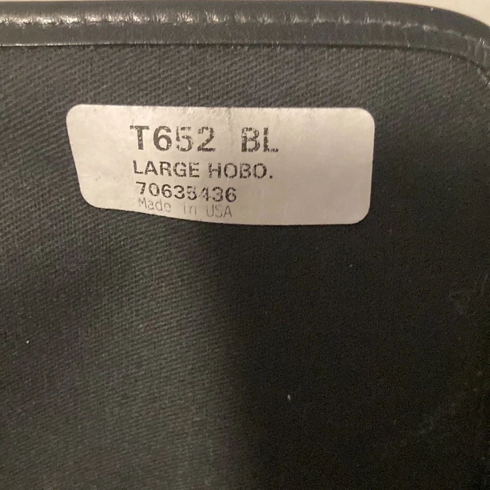 Dooney and Bourke Leather Black Gold Studded Shoulder Bag
